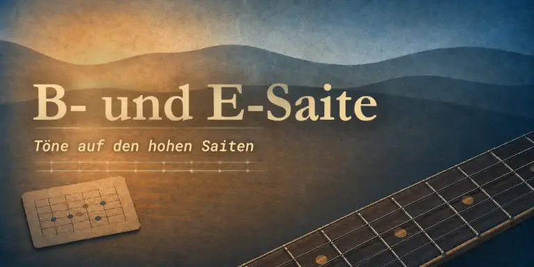 Stammtöne auf der B- und hohen E-Saite erkennen
