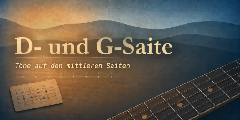 Stammtöne auf der D- und G-Saite erkennen